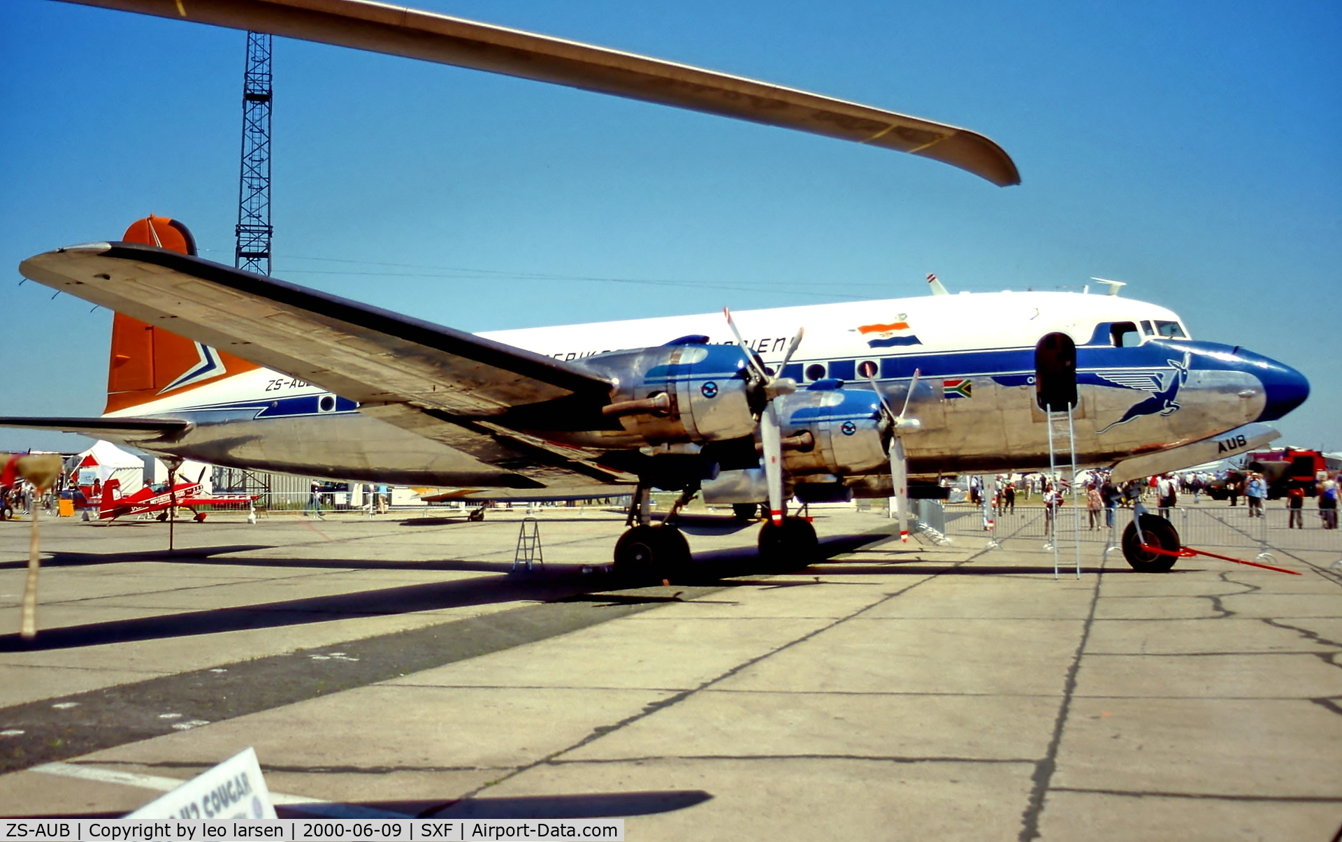 ZS-AUB, 1946 Douglas DC-4-1009 Skymaster C/N 42984, Berlin Air Show 9.6.00