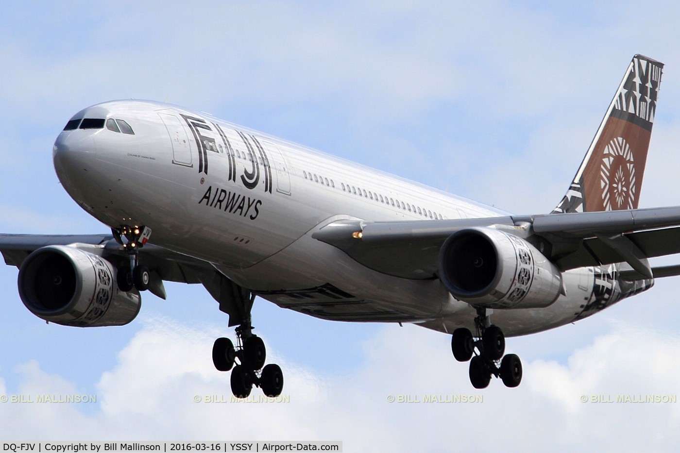 DQ-FJV, 2013 Airbus A330-243 C/N 1465, finals to 16R