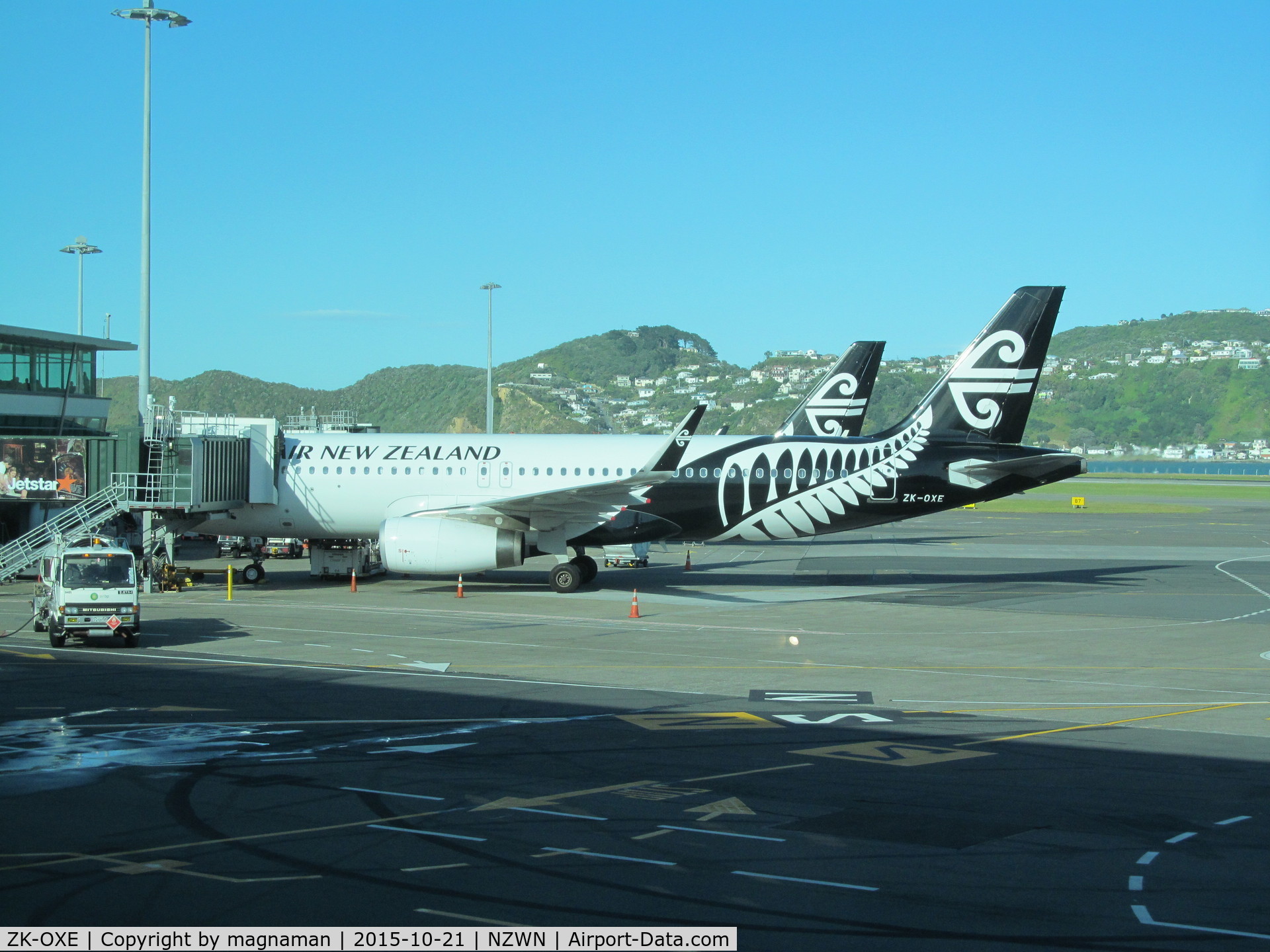 ZK-OXE, 2014 Airbus A320-232 C/N 5993, my taxi from terminal