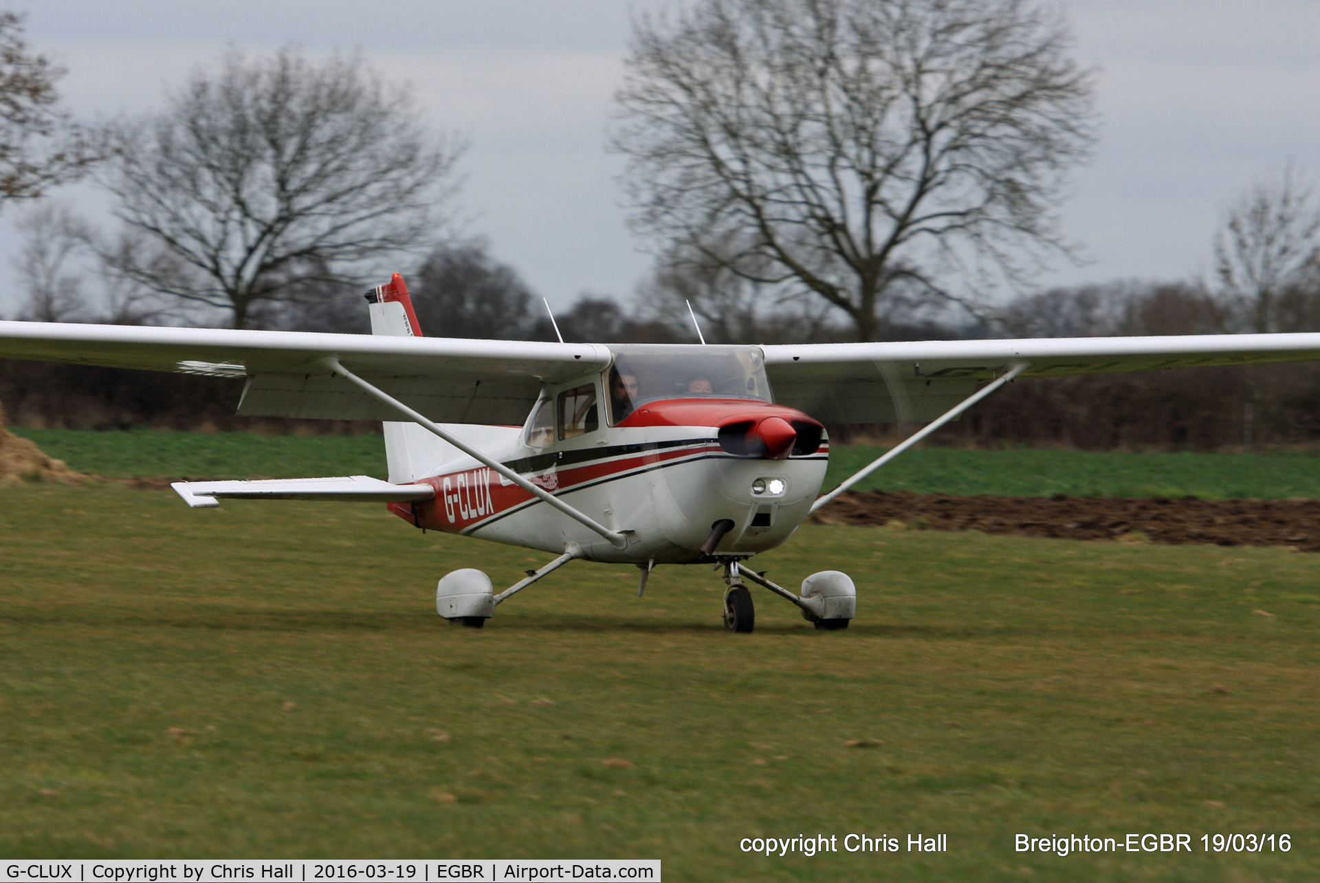 G-CLUX, 1980 Reims F172N Skyhawk C/N 1996, at Breighton airfield