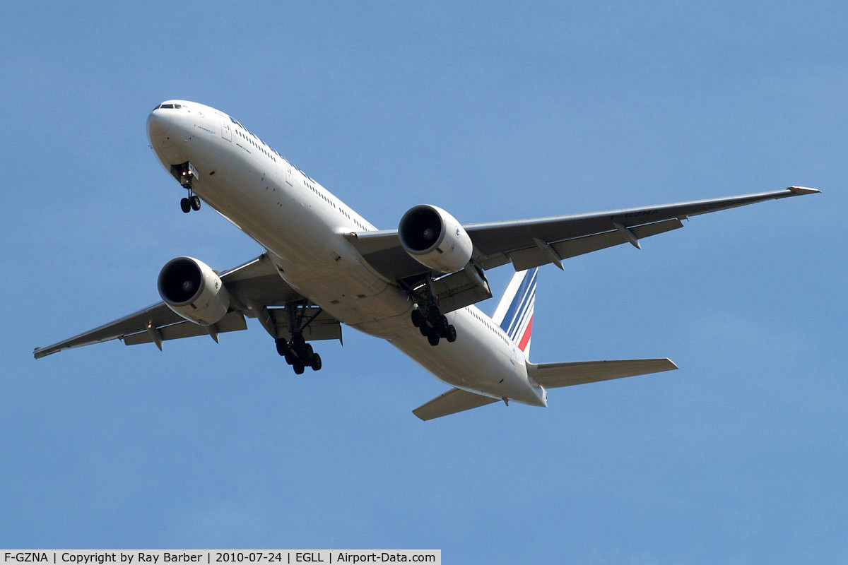 F-GZNA, 2007 Boeing 777-328/ER C/N 35297, Boeing  777-328ER [35297] (Air France) Home~G 24/07/2010. On approach 27R.