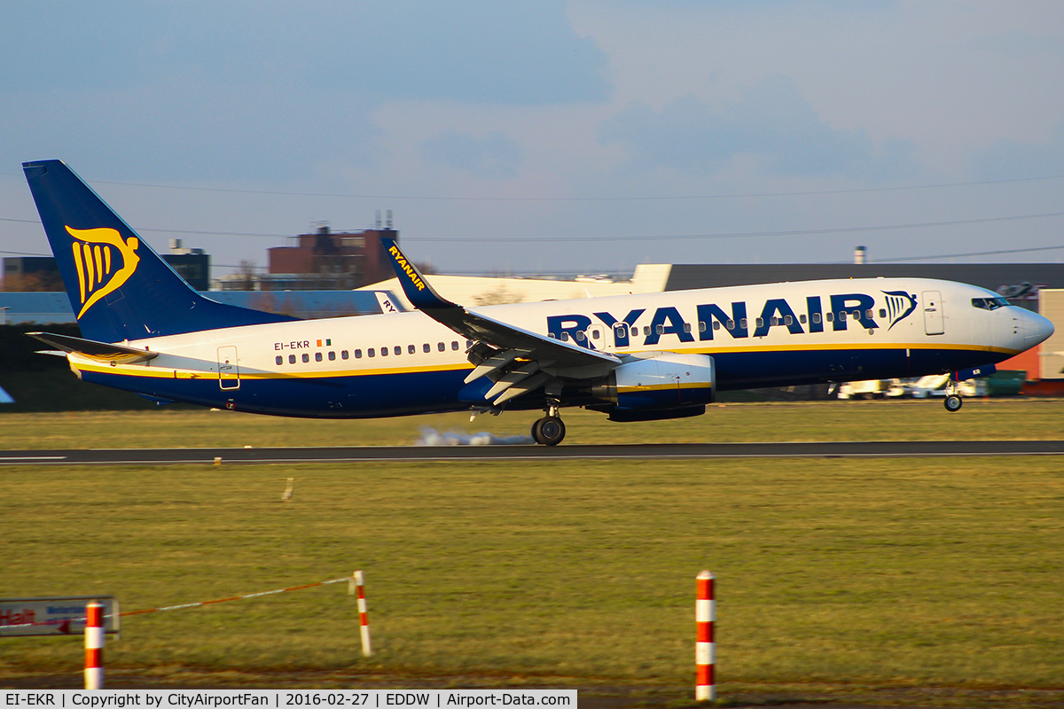 EI-EKR, 2010 Boeing 737-8AS C/N 38503, Ryanair (RYR/FR)
