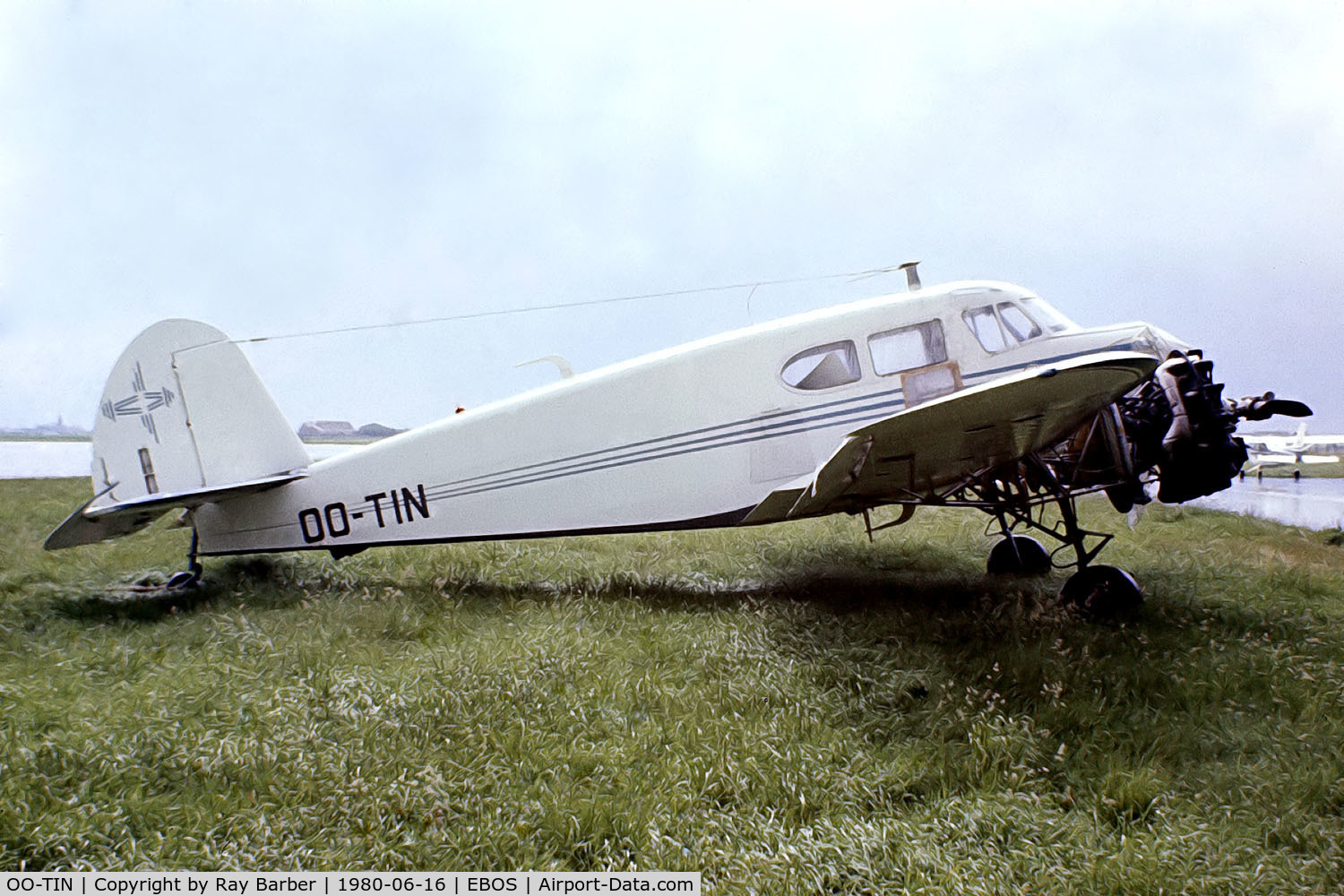 OO-TIN, 1943 Cessna UC-78 Bobcat C/N 5253, Cessna C-78B Bobcat [5253] Ostend~OO 16/06/1980. From a slide.