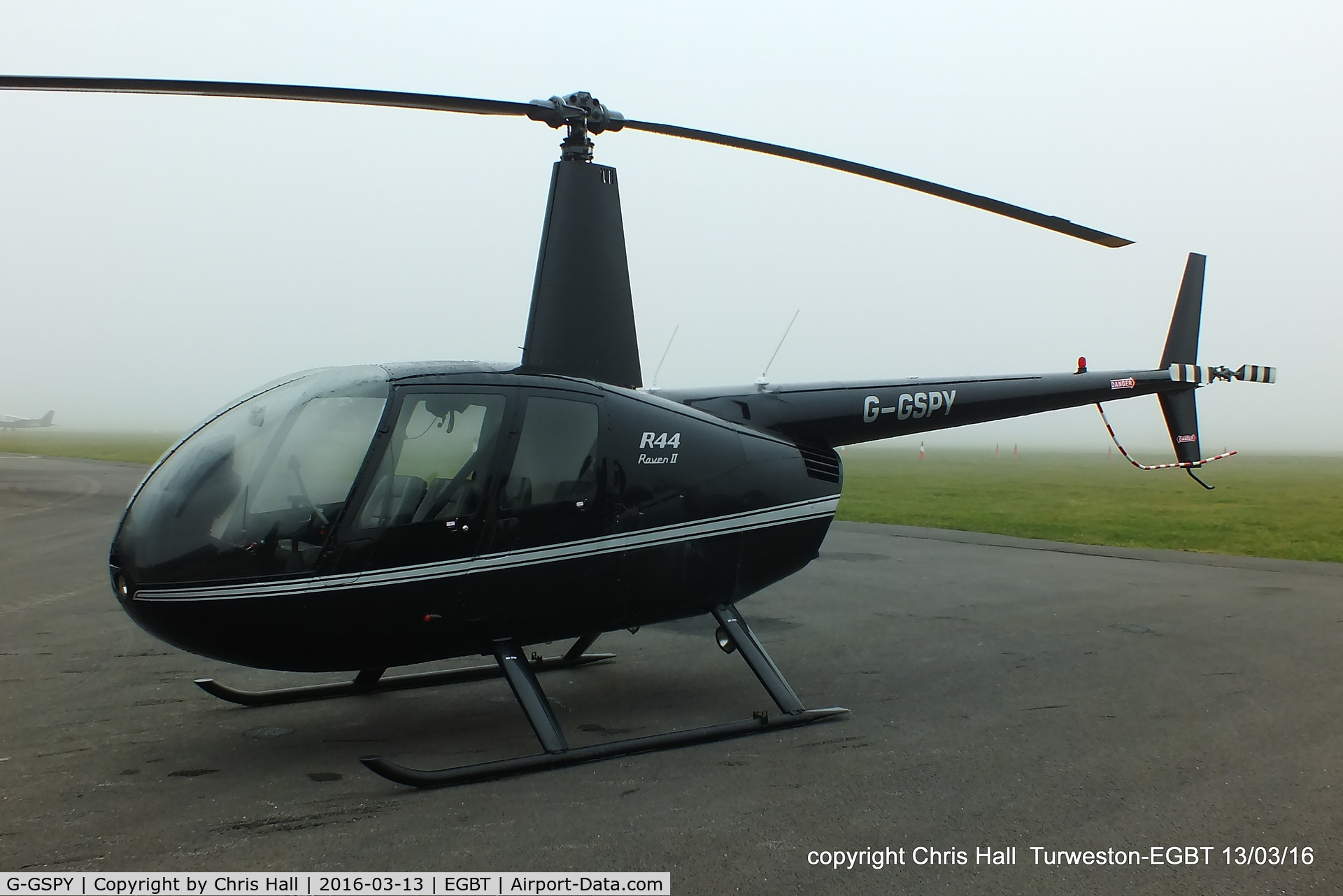 G-GSPY, 2005 Robinson R44 Raven II C/N 10772, at the Vintage Aircraft Club spring rally