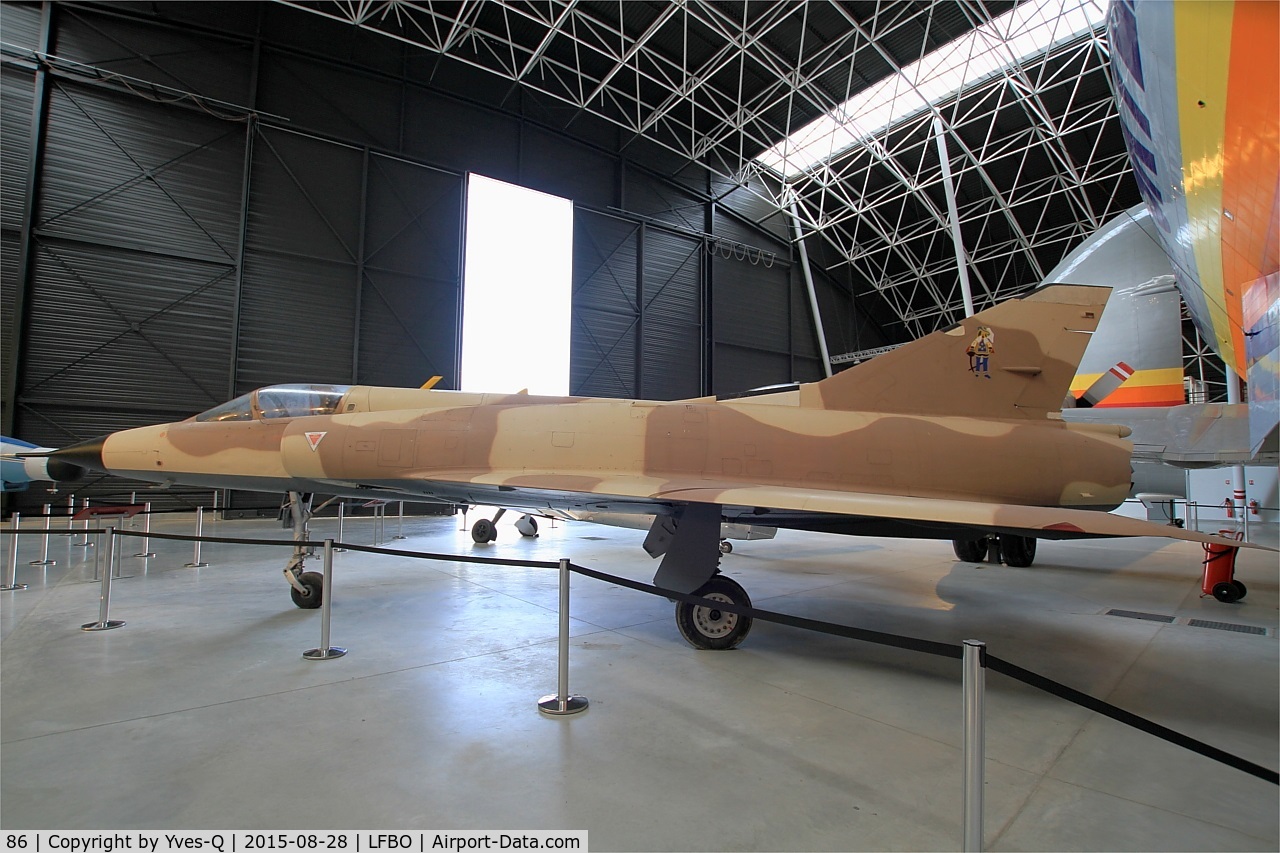 86, 1965 Dassault Mirage IIIC C/N 86, Dassault Mirage IIIC, Ailes Anciennes Collection, Preserved at Aeroscopia Museum, Toulouse-Blagnac