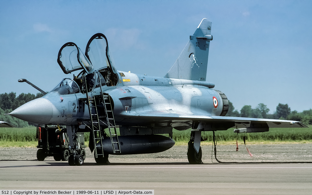 512, Dassault Mirage 2000B C/N 145, Flightline at Dijon-Longvic Airbase