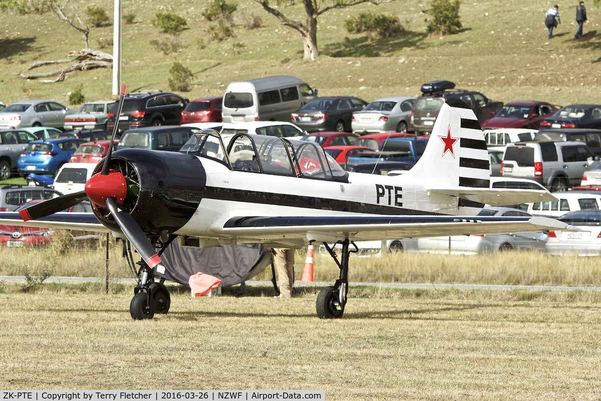ZK-PTE, Yakovlev Yak-52 C/N 9010311, At 2016 Warbirds Over Wanaka Airshow , Otago , New Zealand