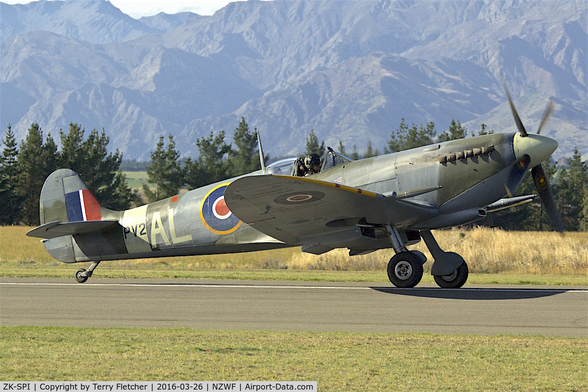 ZK-SPI, Supermarine 361 Spitfire LF.XVIe C/N CBAF. IX3128, At 2016 Warbirds Over Wanaka Airshow , Otago , New Zealand
