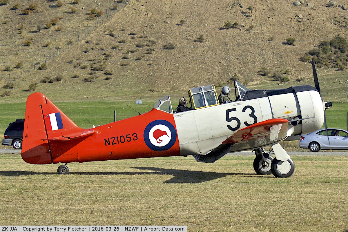 ZK-JJA, 1941 North American AT-6C Harvard IIA C/N 88-13910, At 2016 Warbirds Over Wanaka Airshow , Otago , New Zealand