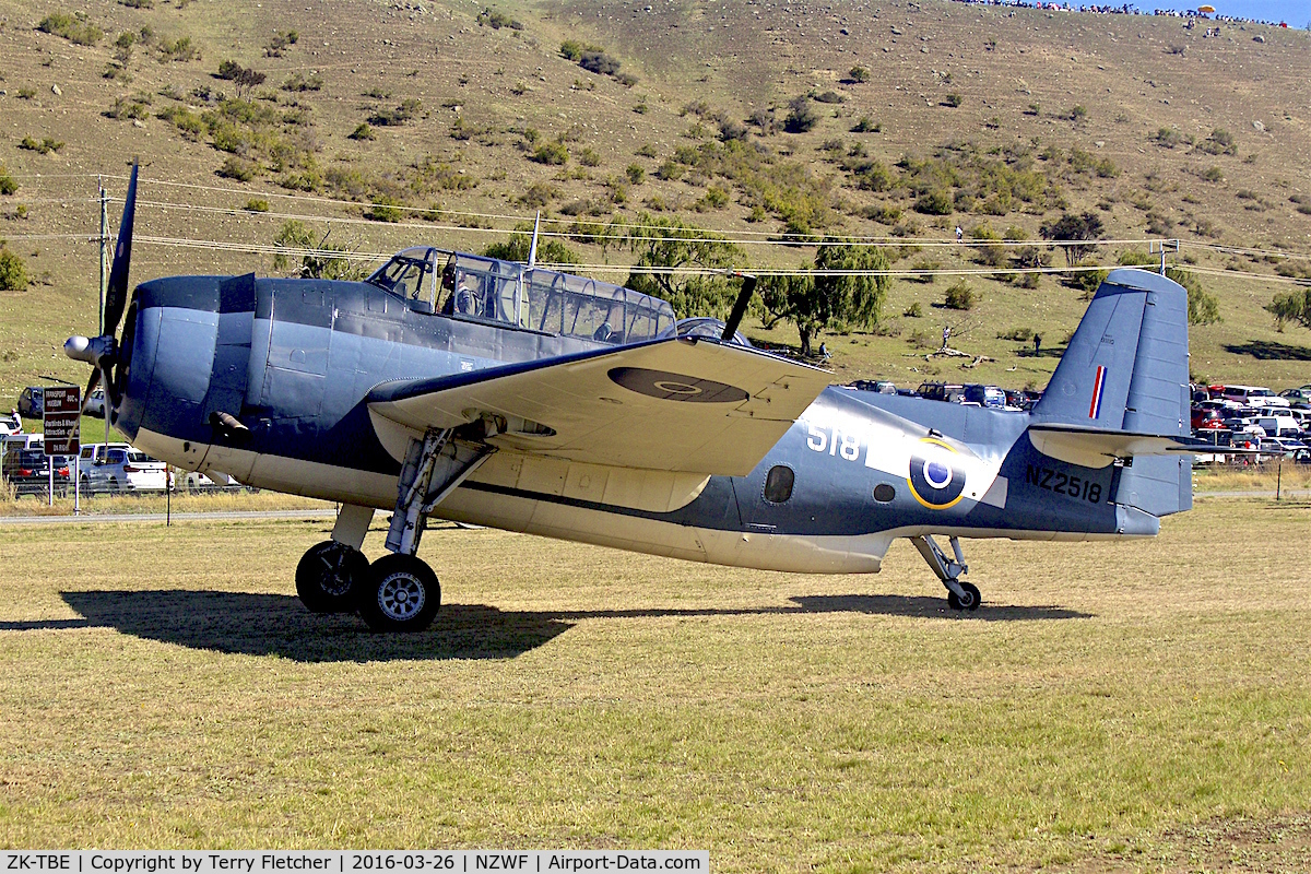 ZK-TBE, 1944 Grumman TBM-3E Avenger C/N 4015, At 2016 Warbirds Over Wanaka Airshow , Otago , New Zealand