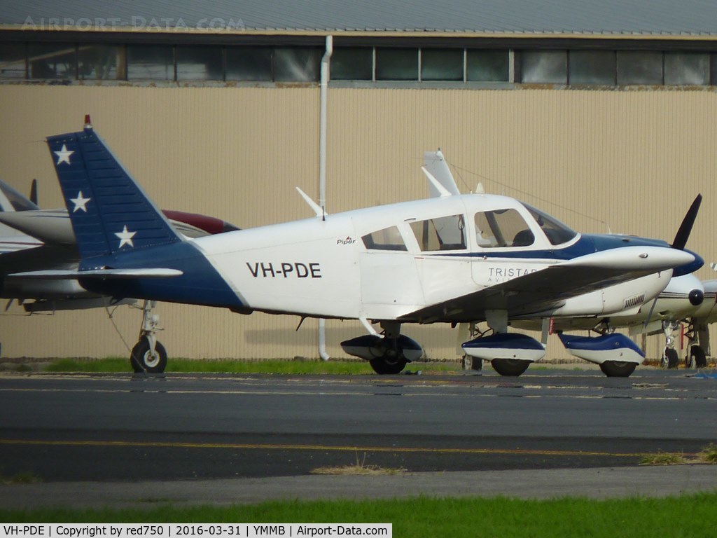VH-PDE, 1967 Piper PA-28-180 C/N 28-4428, Piper PA-28 at Moorabbin, Mar 31, 2016