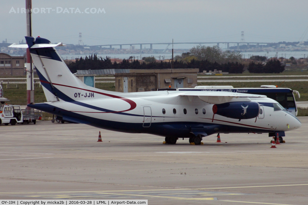 OY-JJH, 2001 Fairchild Dornier 328-300 328JET C/N 3171, Parked