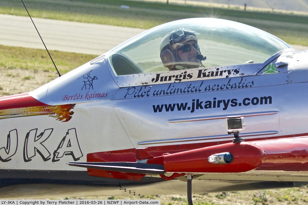 LY-JKA, Kairys Juka C/N 01, At Wanaka - thrilling the crowds with aerobatic displays