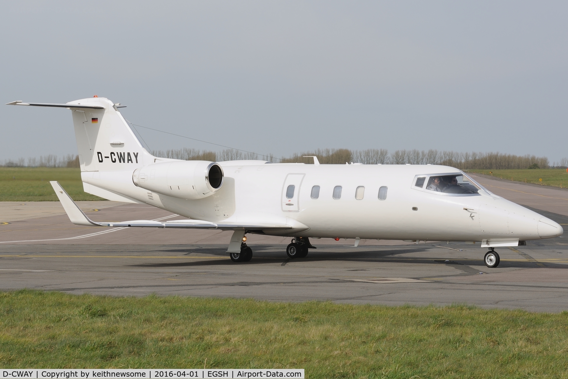 D-CWAY, 1984 Learjet 55ER C/N 55-107, Nice Visitor.