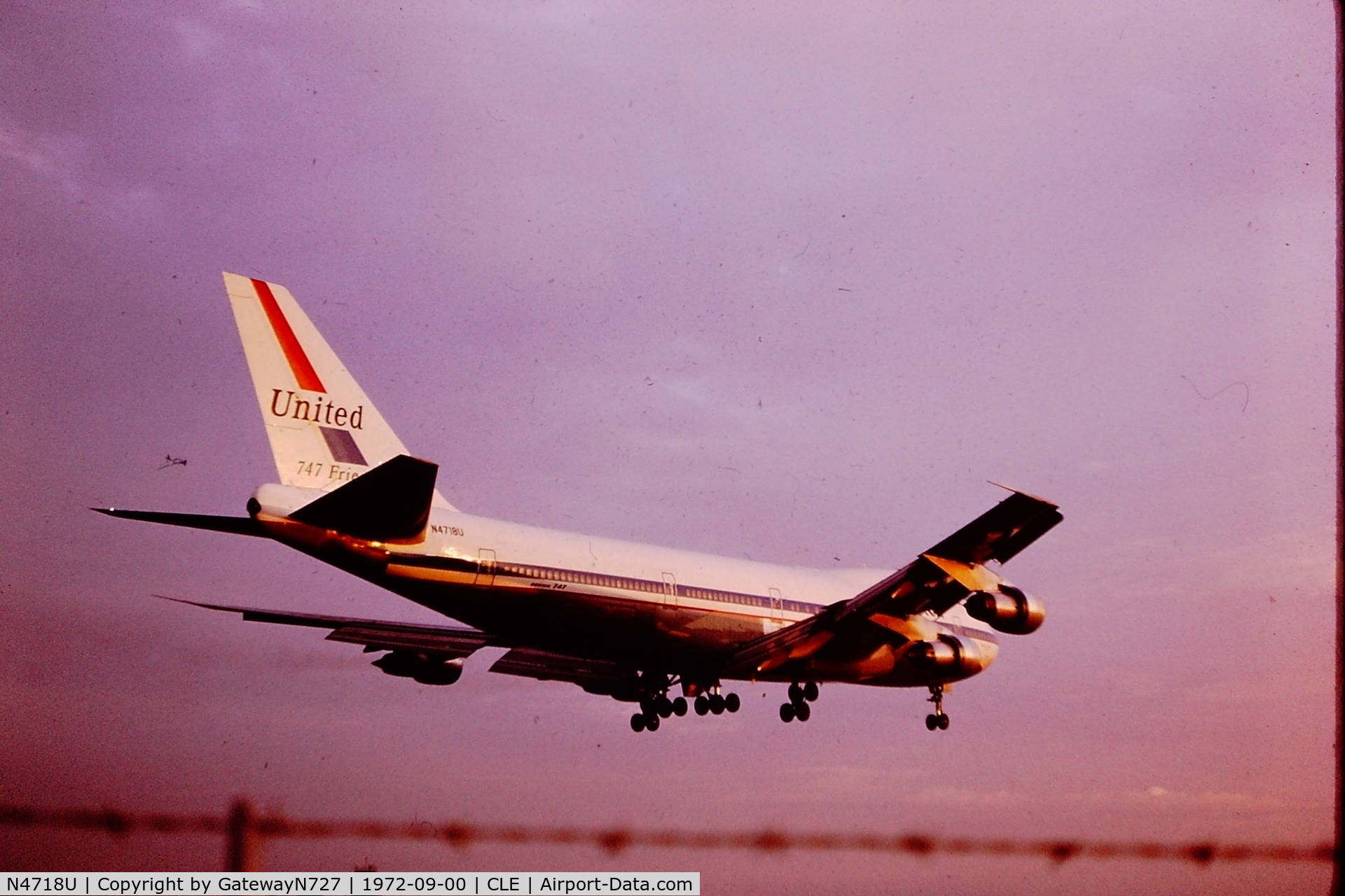 N4718U, Boeing 747-122 C/N 19879, Spent its entire career with United.