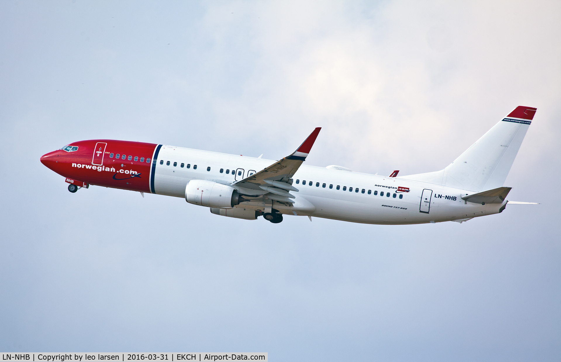 LN-NHB, 2014 Boeing 737-8JP C/N 41134, Copenhagen 31.3.16