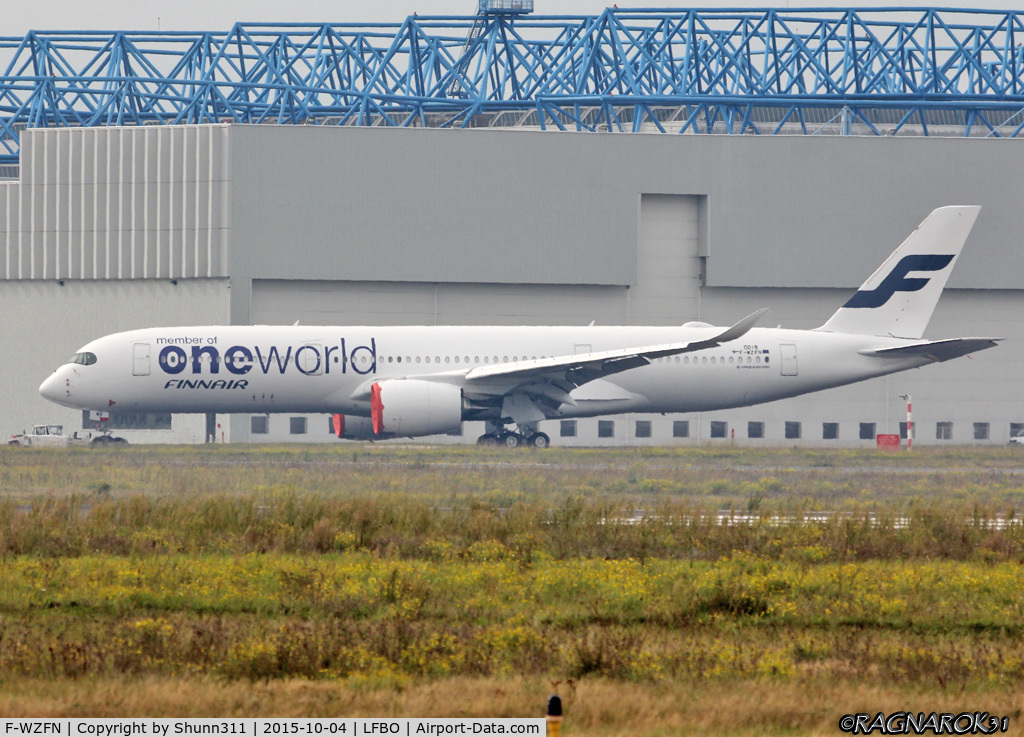 F-WZFN, 2015 Airbus A350-941 C/N 019, C/n 0019 - To be OH-LWB One World c/s