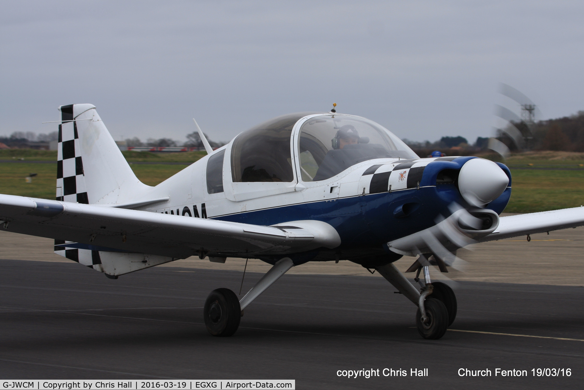 G-JWCM, 1980 Scottish Aviation Bulldog Series 120 Model 1210 C/N BH120/408, at the Church Fenton fly in