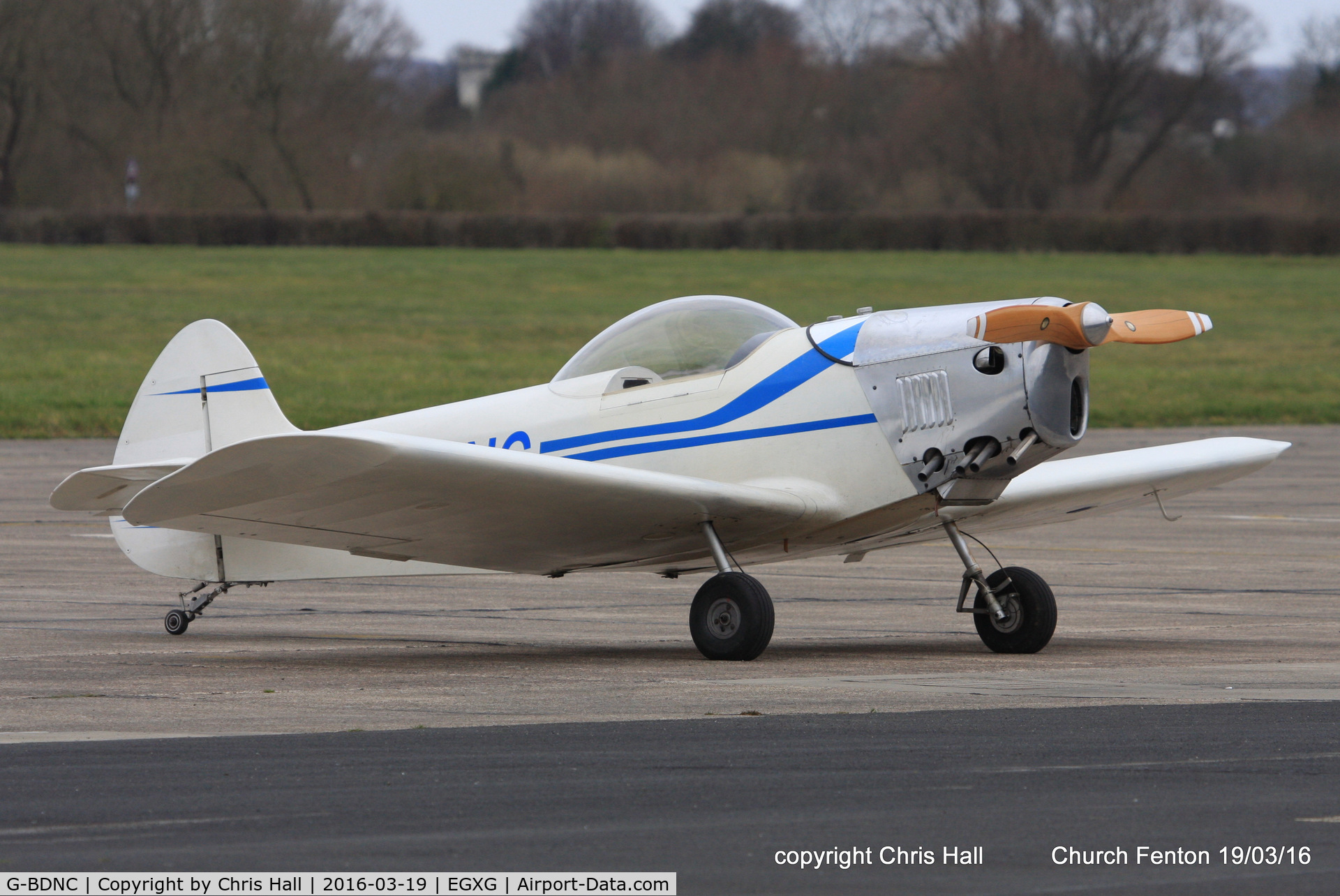 G-BDNC, 1984 Taylor JT-1 Monoplane C/N PFA 1454, at the Church Fenton fly in
