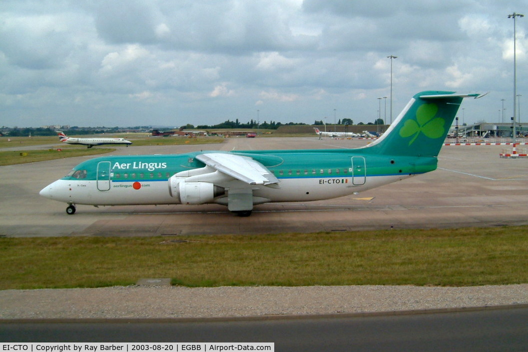 EI-CTO, 1991 British Aerospace BAe.146-300 C/N E3193, British Aerospace BAe 146-300 [E3193] (Aer Lingus) Birmingham International~G 20/08/2003
