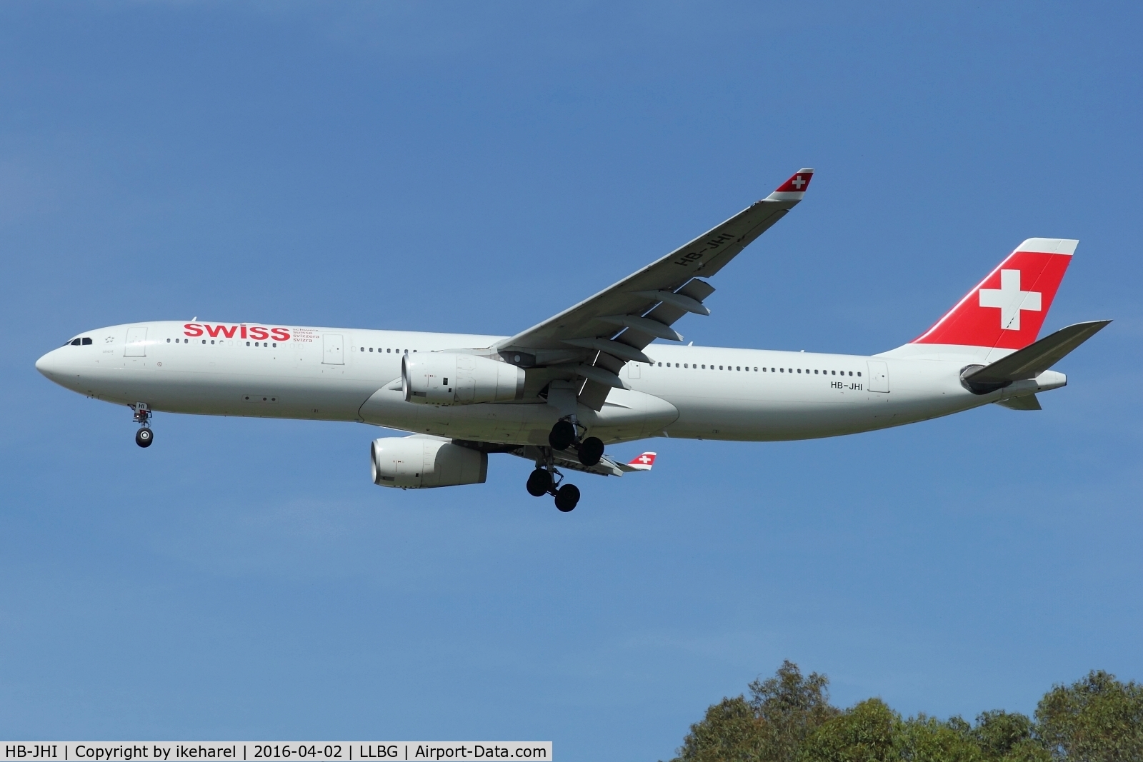 HB-JHI, 2010 Airbus A330-343X C/N 1181, Flight from Zurich, landing on runway 30.