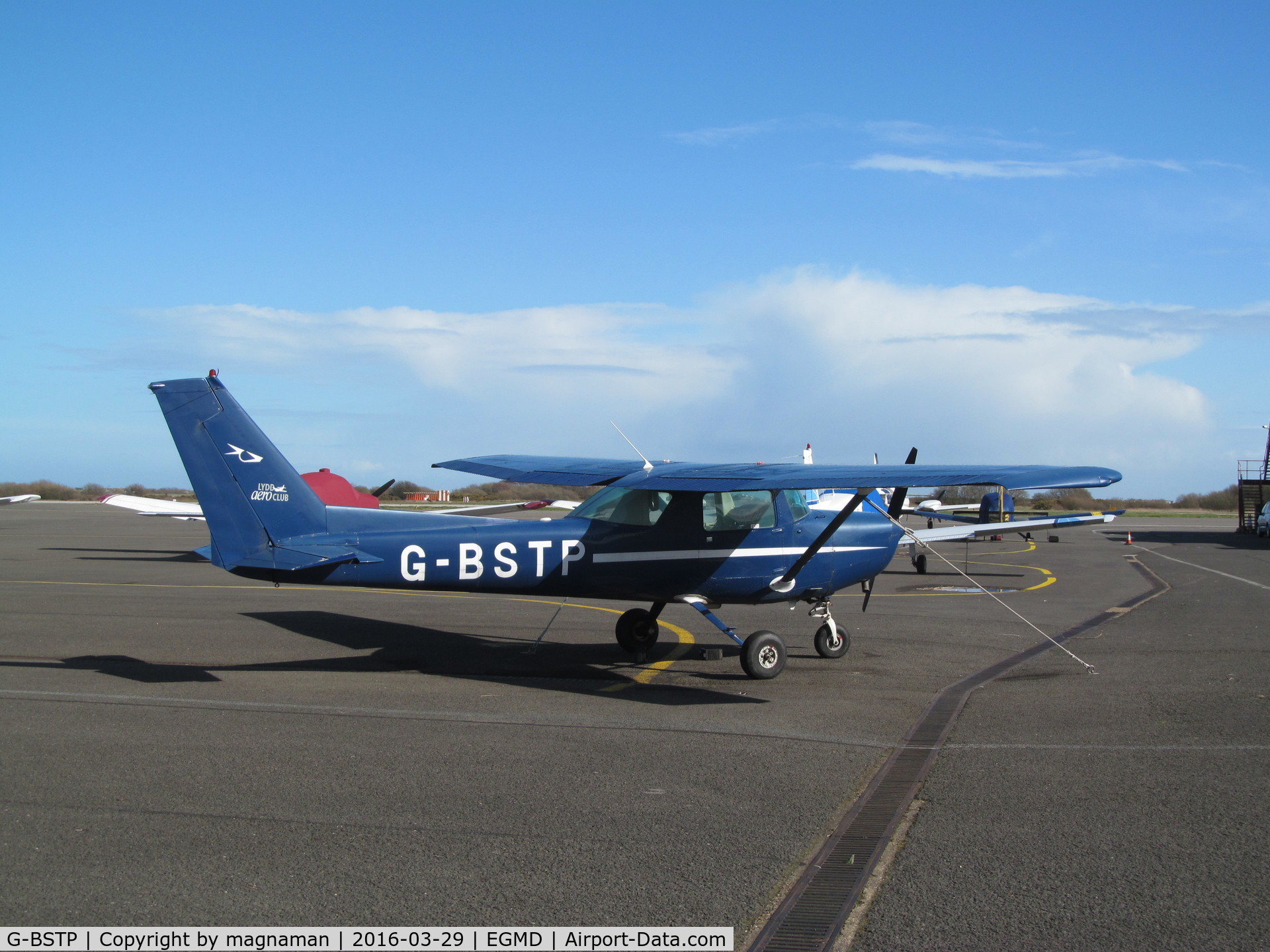 G-BSTP, 1978 Cessna 152 C/N 152-82925, sunny apron at lydd
