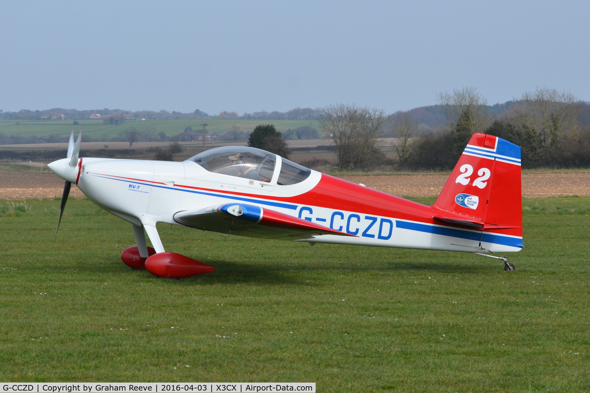 G-CCZD, 2004 Vans RV-7 C/N PFA 323-14087, About to depart from Northrepps.