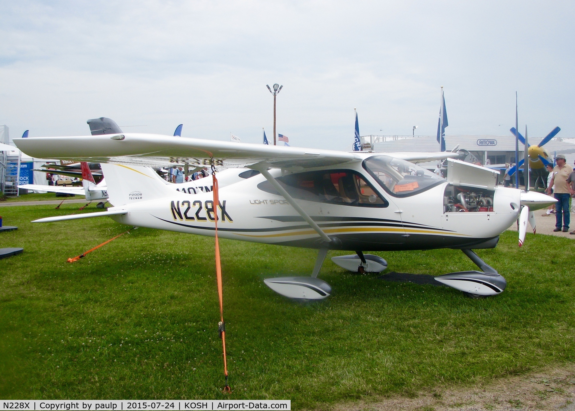 N228X, 2012 Tecnam P-2008 C/N 051, At AirVenture.