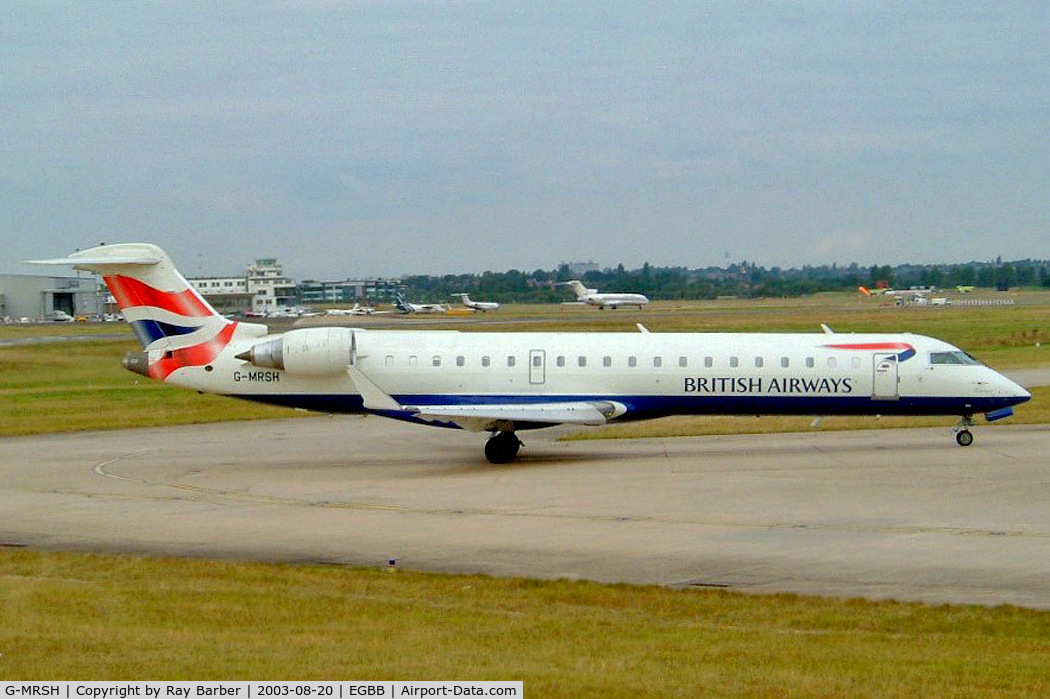 G-MRSH, 2002 Canadair CRJ-701ER (CL-600-2C10) Regional Jet C/N 10048, Canadair CRJ-700 [10048] (Maersk Air UK/British Airways) Birmingham International~G 27/09/2005