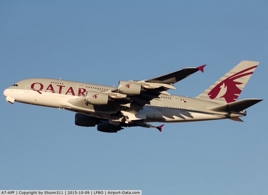A7-APF, 2015 Airbus A380-861 C/N 0189, Delivery day...