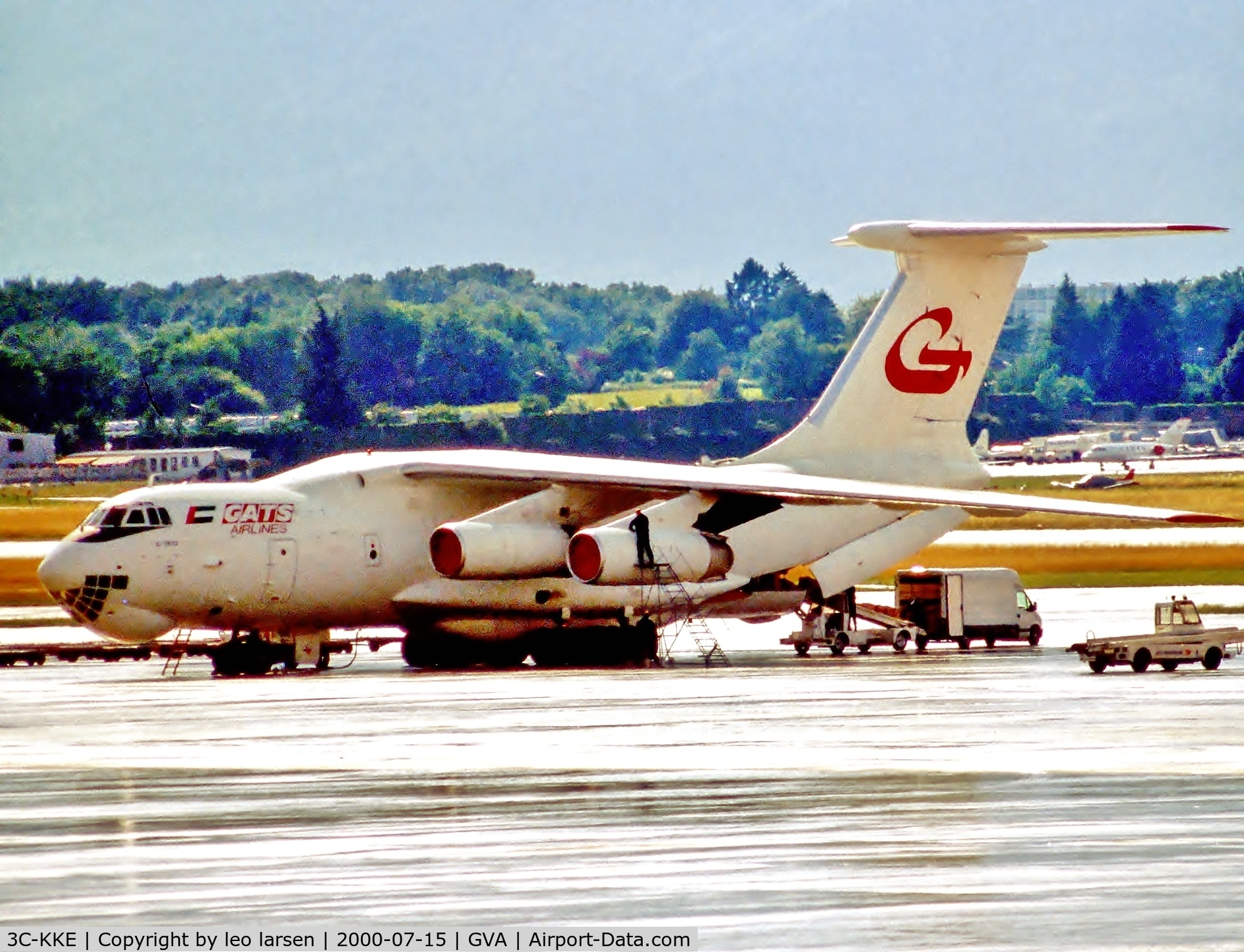 3C-KKE, 1992 Ilyushin Il-76TD C/N 1023411368, Geneva 15.7.00