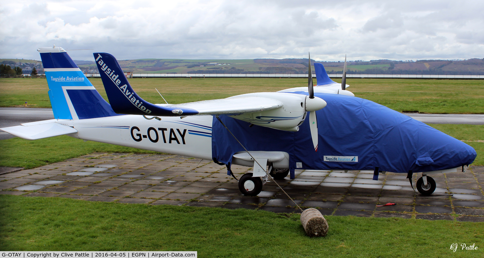 G-OTAY, 2010 Tecnam P-2006T C/N 049, Parked up at Dundee Riverside airport EGPN with Tayside Aviation.