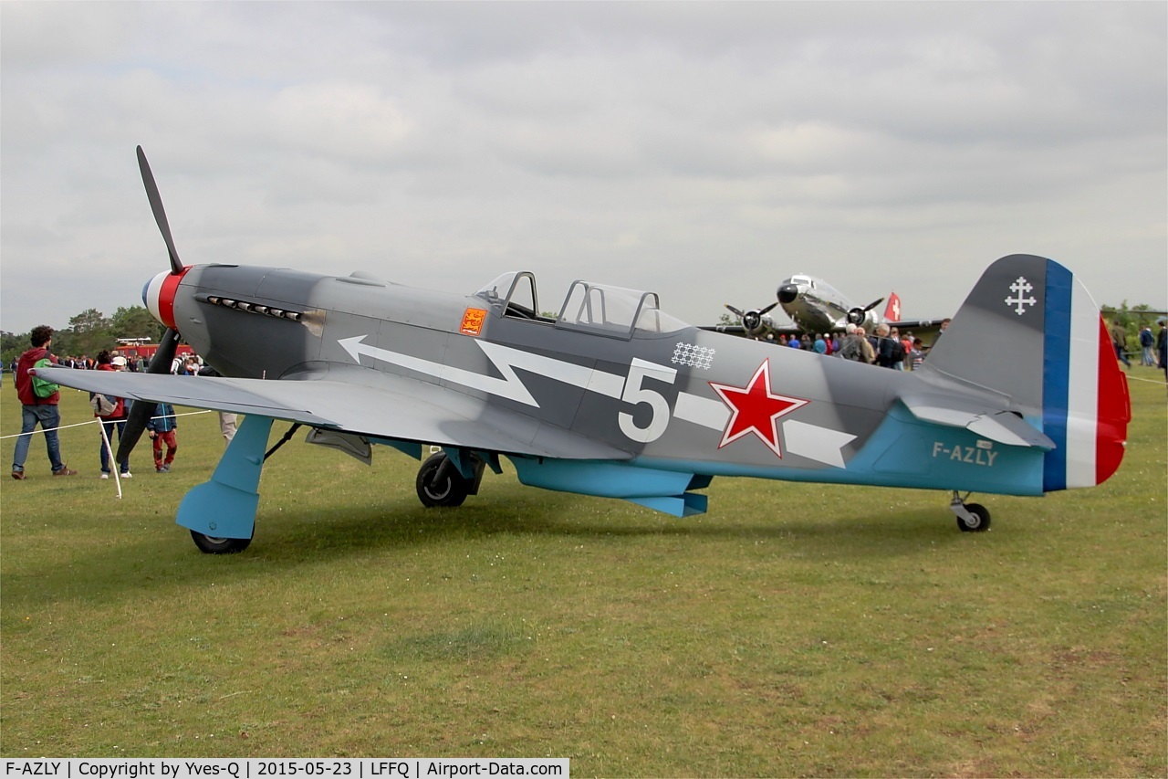F-AZLY, Yakovlev Yak-3U C/N 172890, Yakovlev Yak-3U, Static display, La Ferté-Alais airfield (LFFQ) Airshow 2015