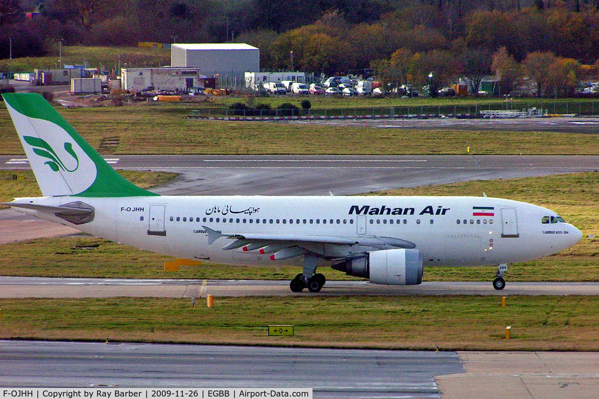 F-OJHH, 1991 Airbus A310-304 C/N 586, Airbus A310-304 [586] (Mahan Air) Birmingham Int'l~G 26/11/2009