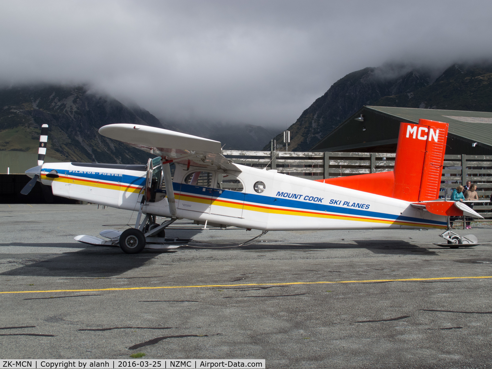 ZK-MCN, 1985 Pilatus PC-6/B2-H4 Turbo Porter C/N 824, Waiting for the weather to clear