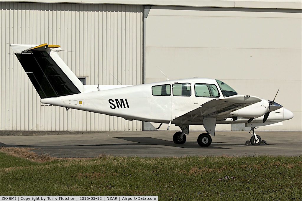 ZK-SMI, Beech 76 Duchess C/N ME-151, At Ardmore Airport , Auckland , North Island , New Zealand