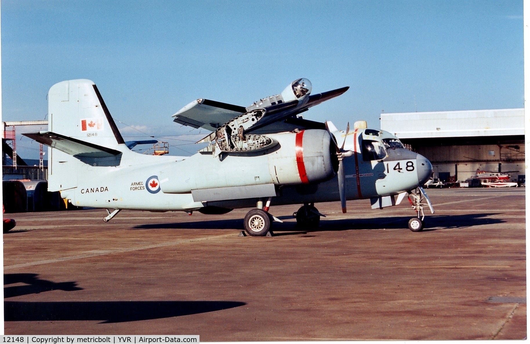 12148, De Havilland Canada CP-121 Tracker C/N DHC47, At YVR,circa early 2000s