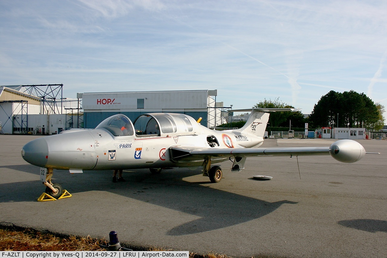 F-AZLT, Morane-Saulnier MS.760 Paris I C/N 32, Morane-Saulnier MS-760A, Morlaix-Ploujean airport (LFRU-MXN) air show 2014