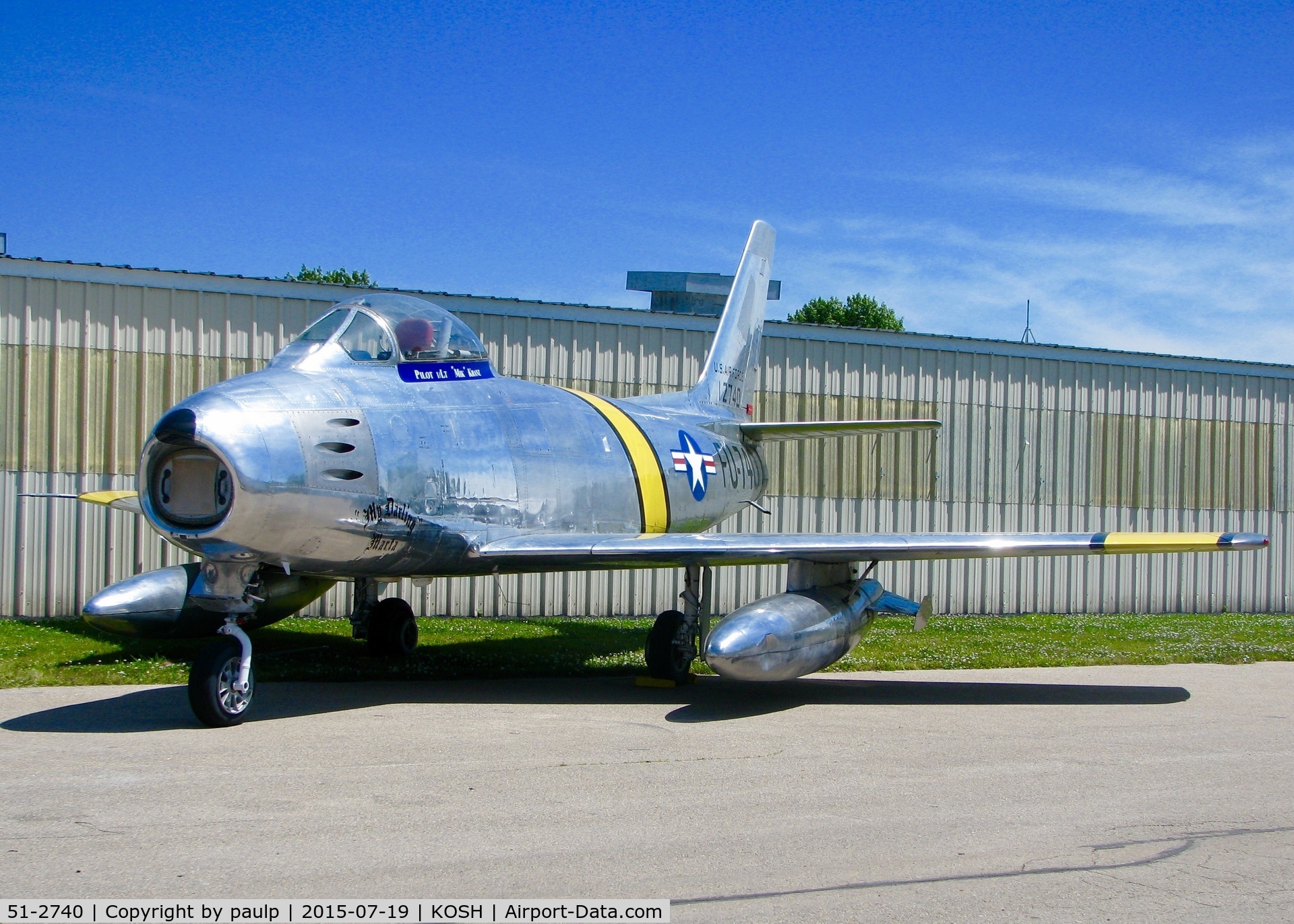 51-2740, 1951 North American F-86E Sabre C/N 172-23, At AirVenture.