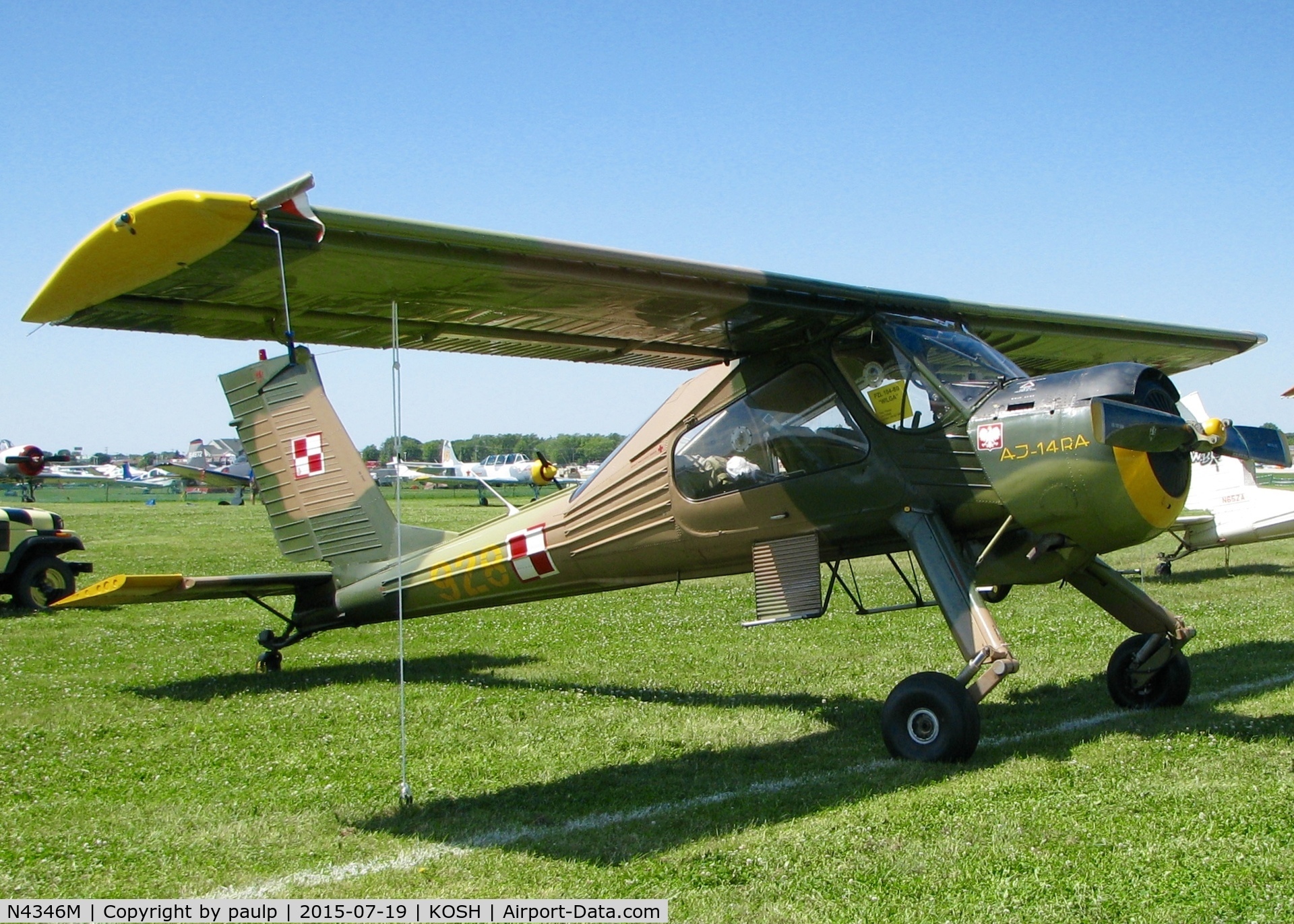 N4346M, PZL-Okecie PZL-104 Wilga 80 C/N CF21910928, At AirVenture.