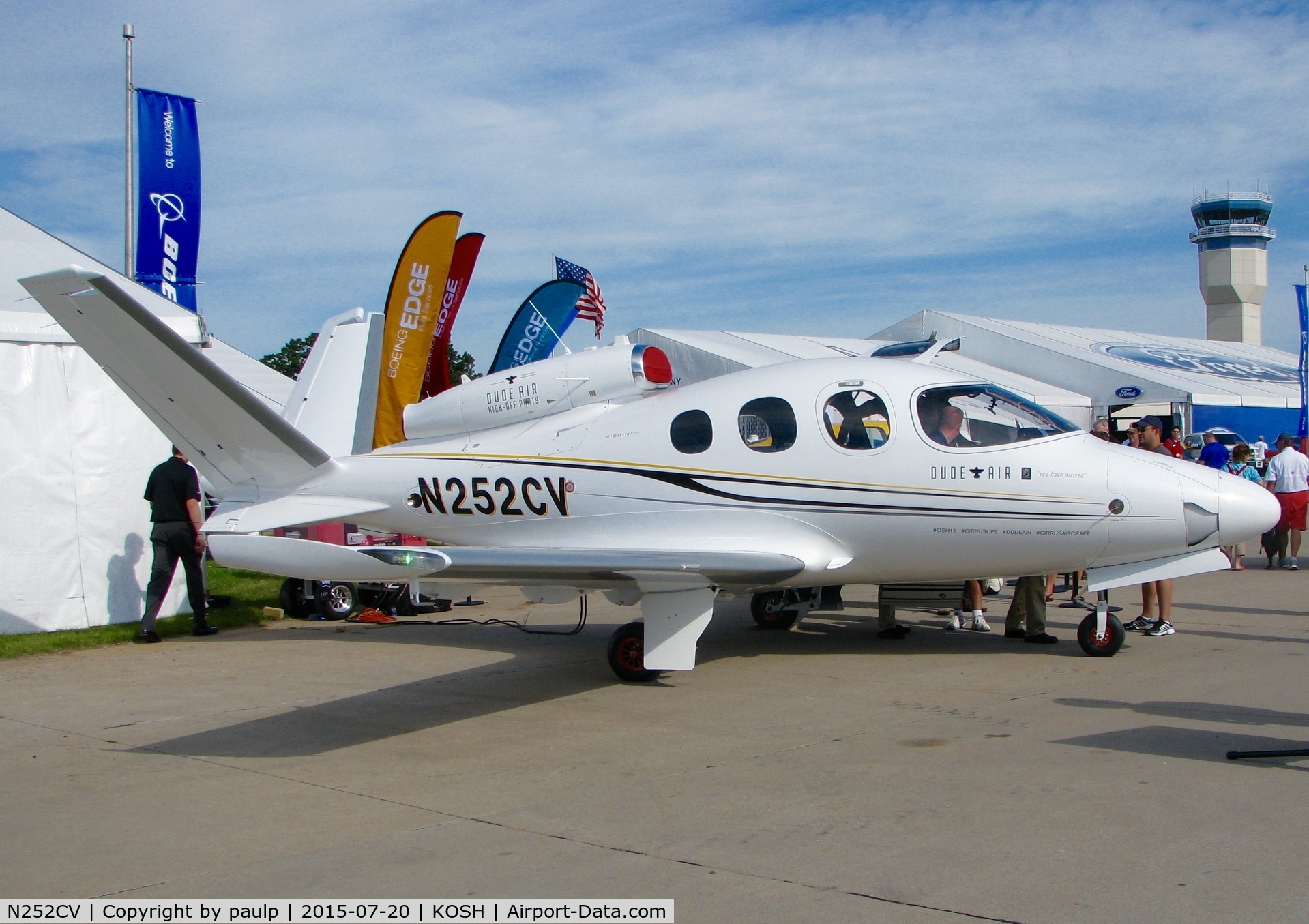 N252CV, 2014 Cirrus SF50 Vision C/N 0004, At AirVenture.