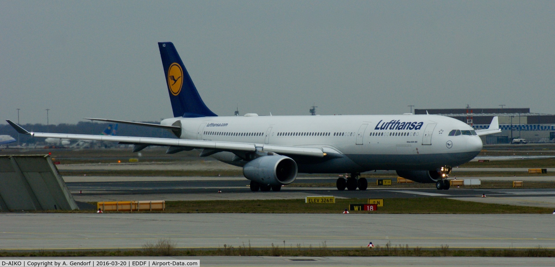 D-AIKO, 2009 Airbus A330-343X C/N 989, Lufthansa, seen here 