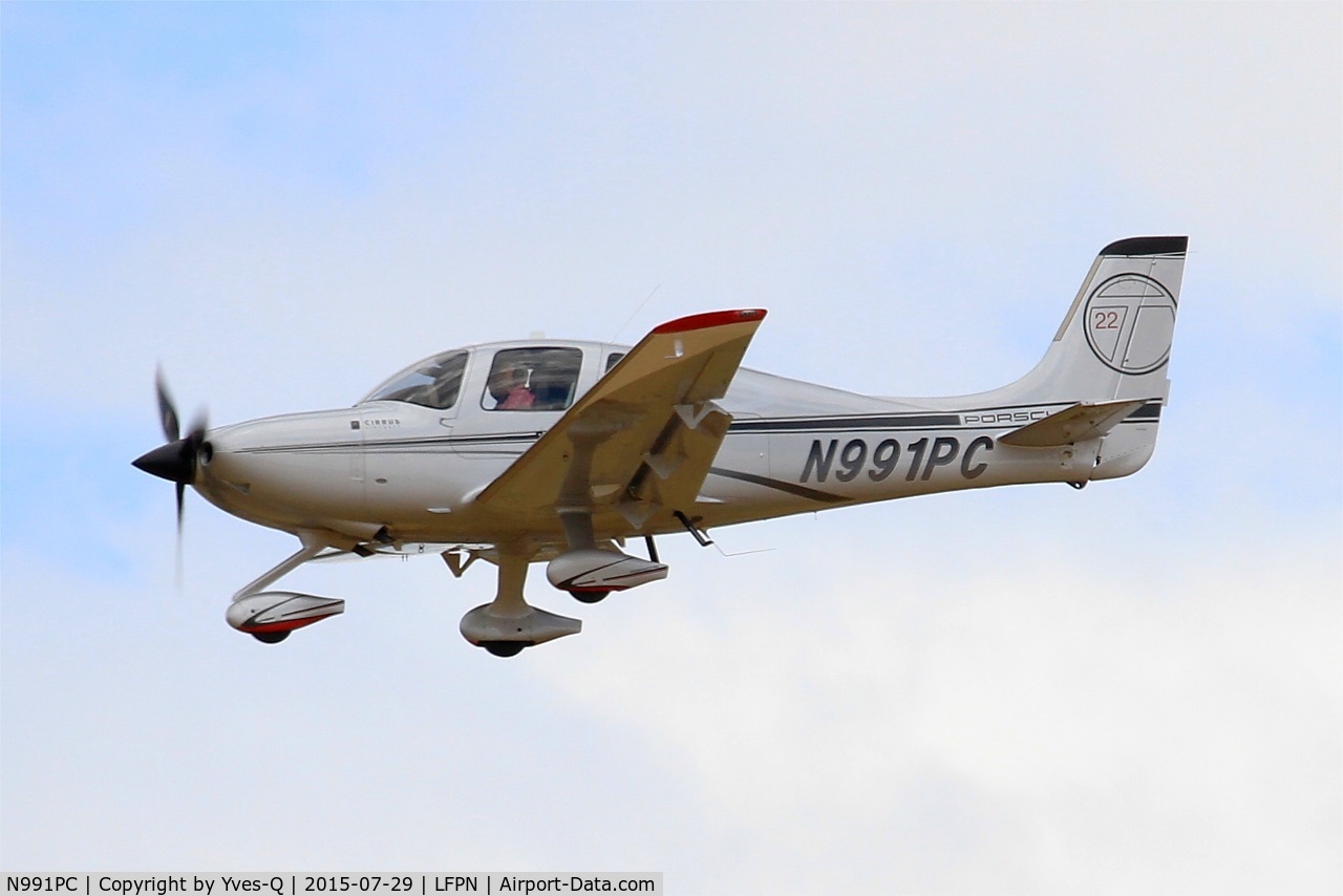 N991PC, 2012 Cirrus SR22T C/N 0311, Cirrus SR22T, Short approach rwy 25R, Toussus-Le-Noble airport (LFPN-TNF)