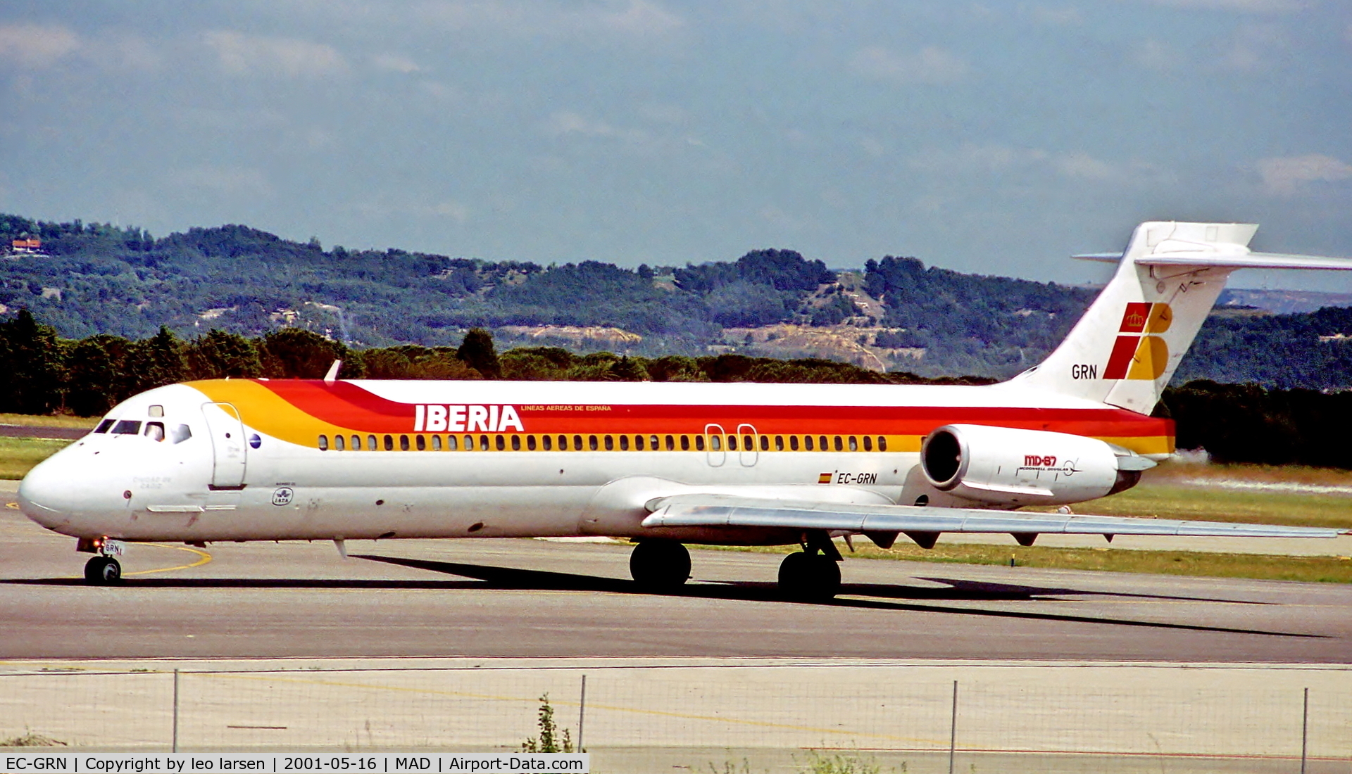 EC-GRN, 1989 McDonnell Douglas MD-87 (DC-9-87) C/N 49830, Madrid 16.5.01