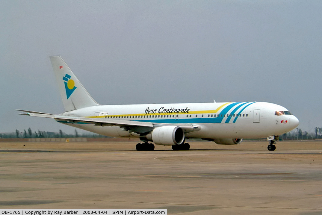 OB-1765, 1989 Boeing 767-2Q8/ER C/N 24448, Boeing 767-2Q8ER [24448] (Aero Continente) Lima-Jorge Chavez Int'l~OB 04/04/2003