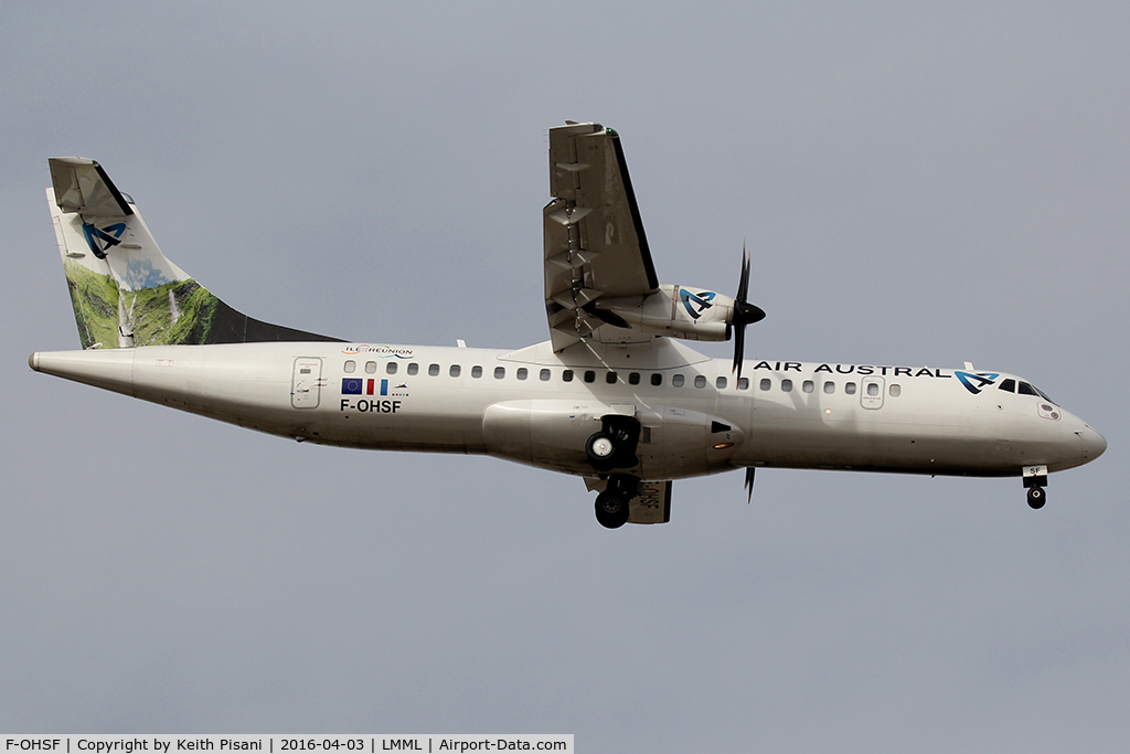 F-OHSF, 2000 ATR 72-212A C/N 650, On Ferry Flight to TLS !