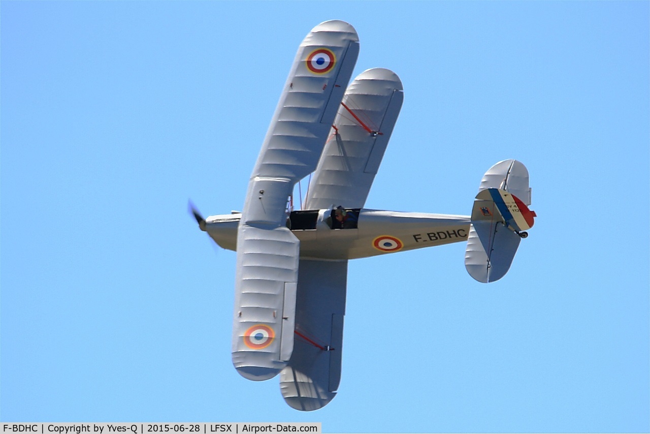 F-BDHC, Stampe-Vertongen SV-4A C/N 1125, Stampe SV-4A, On display, Luxeuil-St Sauveur Air Base 116 (LFSX) Open day 2015