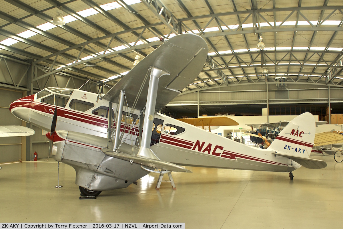 ZK-AKY, De Havilland DH-89B Dominie C/N 6653, At Croydon Aviation Heritage Centre  , South Island , New Zealand