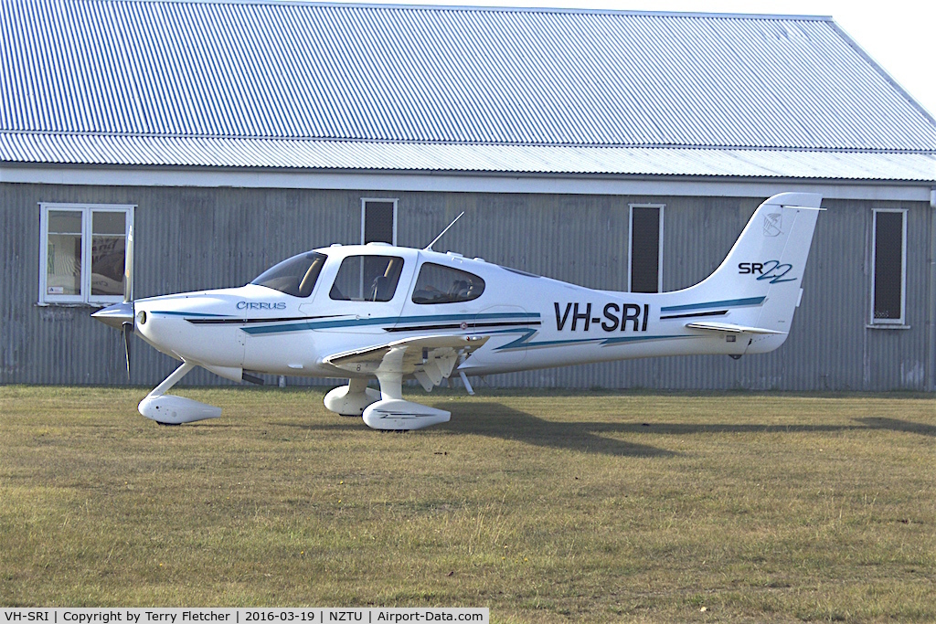 VH-SRI, 2003 Cirrus SR22 C/N 0631, At Timaru , South Island , New Zealand