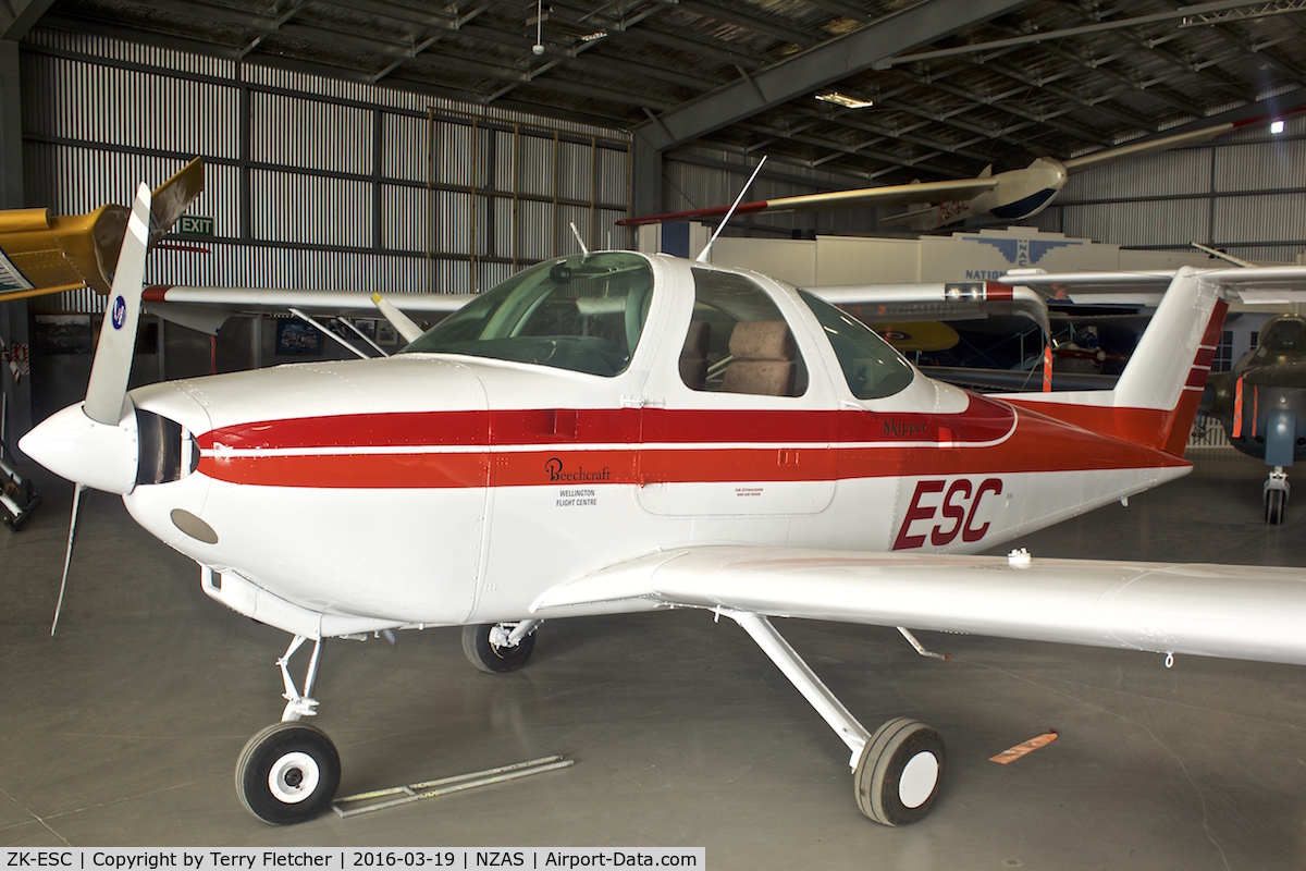 ZK-ESC, Beech 77 Skipper C/N WA-175, At Ashburton , South Island , New Zealand